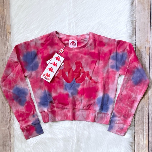 Kappa Active Tie Dye Galz Cropped Sweatshirt - Picture 4 of 7